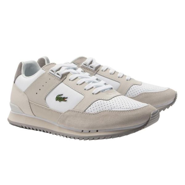 Кроссовки Lacoste Partner Piste 123 1 SMA Leather Off WHT/WHT.