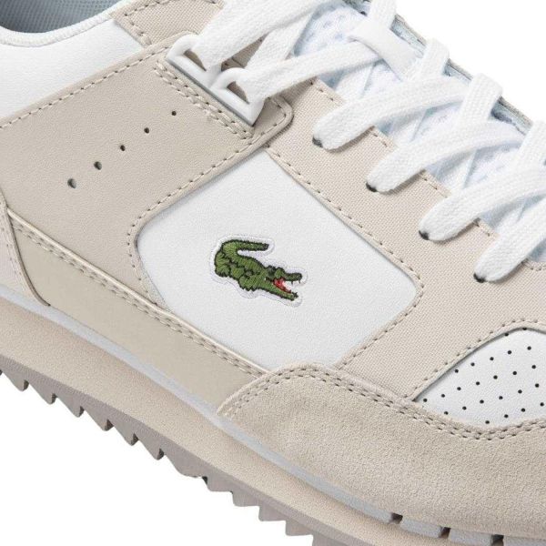 Кроссовки Lacoste Partner Piste 123 1 SMA Leather Off WHT/WHT.