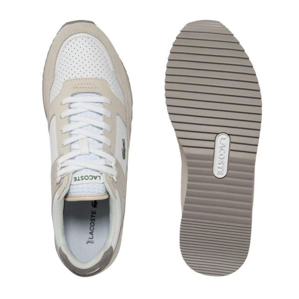 Кроссовки Lacoste Partner Piste 123 1 SMA Leather Off WHT/WHT