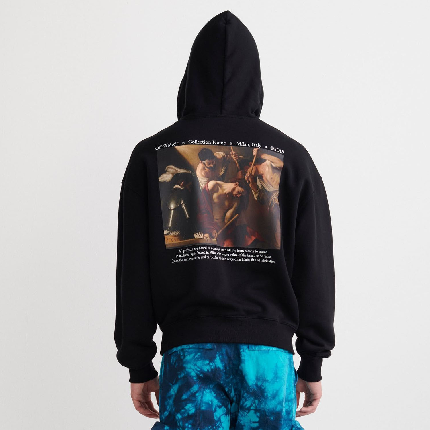 Худі Off White Caravag Crowning Over Hood Black White