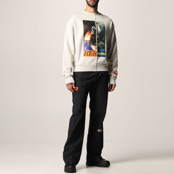 Світшот Heron Preston Crewneck Split Light Heron Grey Melange Or.