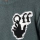Светр Off White Hand Off Chunky Knit Crew Green Black