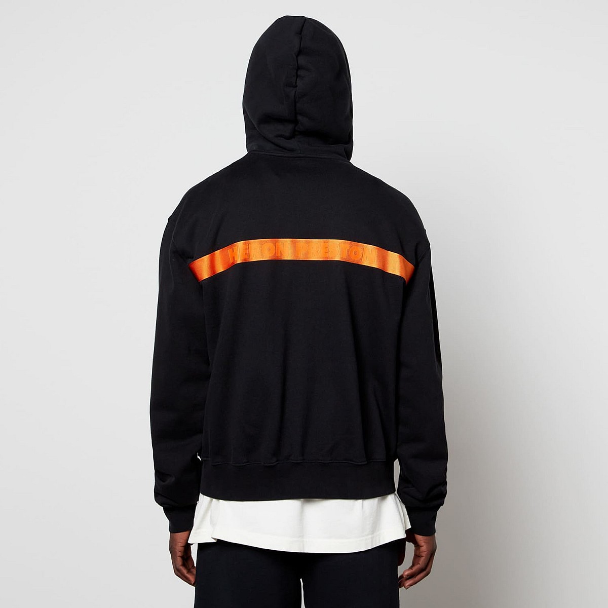 Худі Heron Preston Hoodie Zip Up Heron Tape Black White