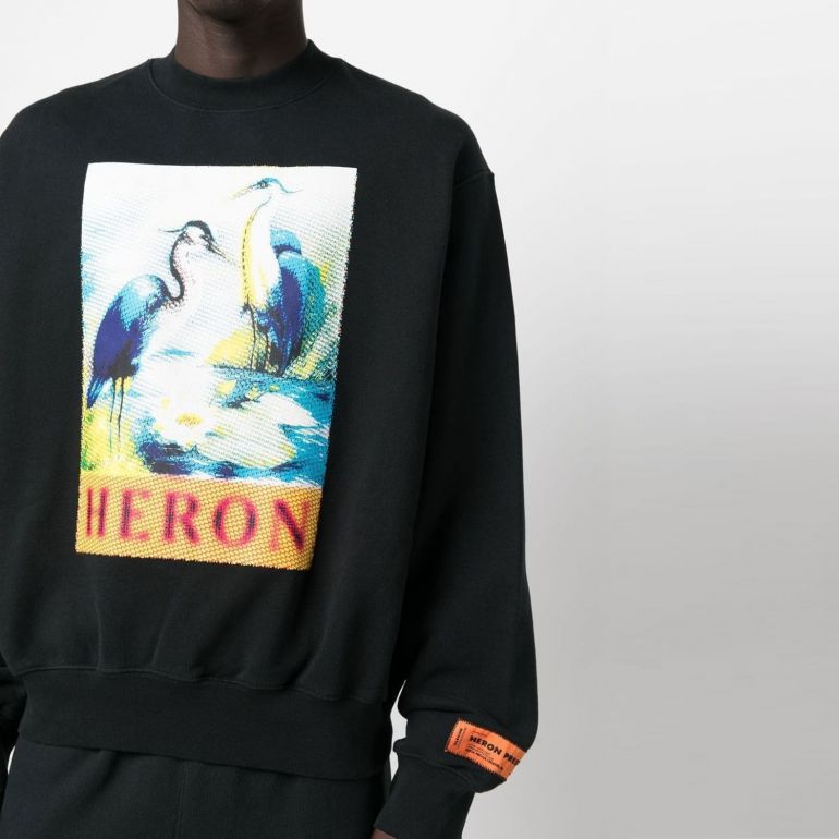 Свитшот Heron Preston Sweatshirt Reiher Print.