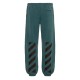 Спортивні штани Off White Diag Helvetica Slim Sweatp Duck Green Bla