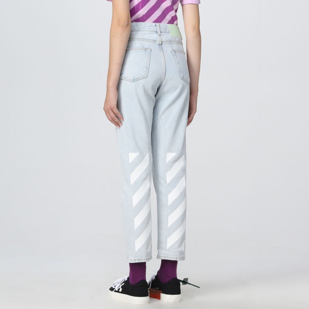 Джинси Off White Diag Straight Leg Light Blue