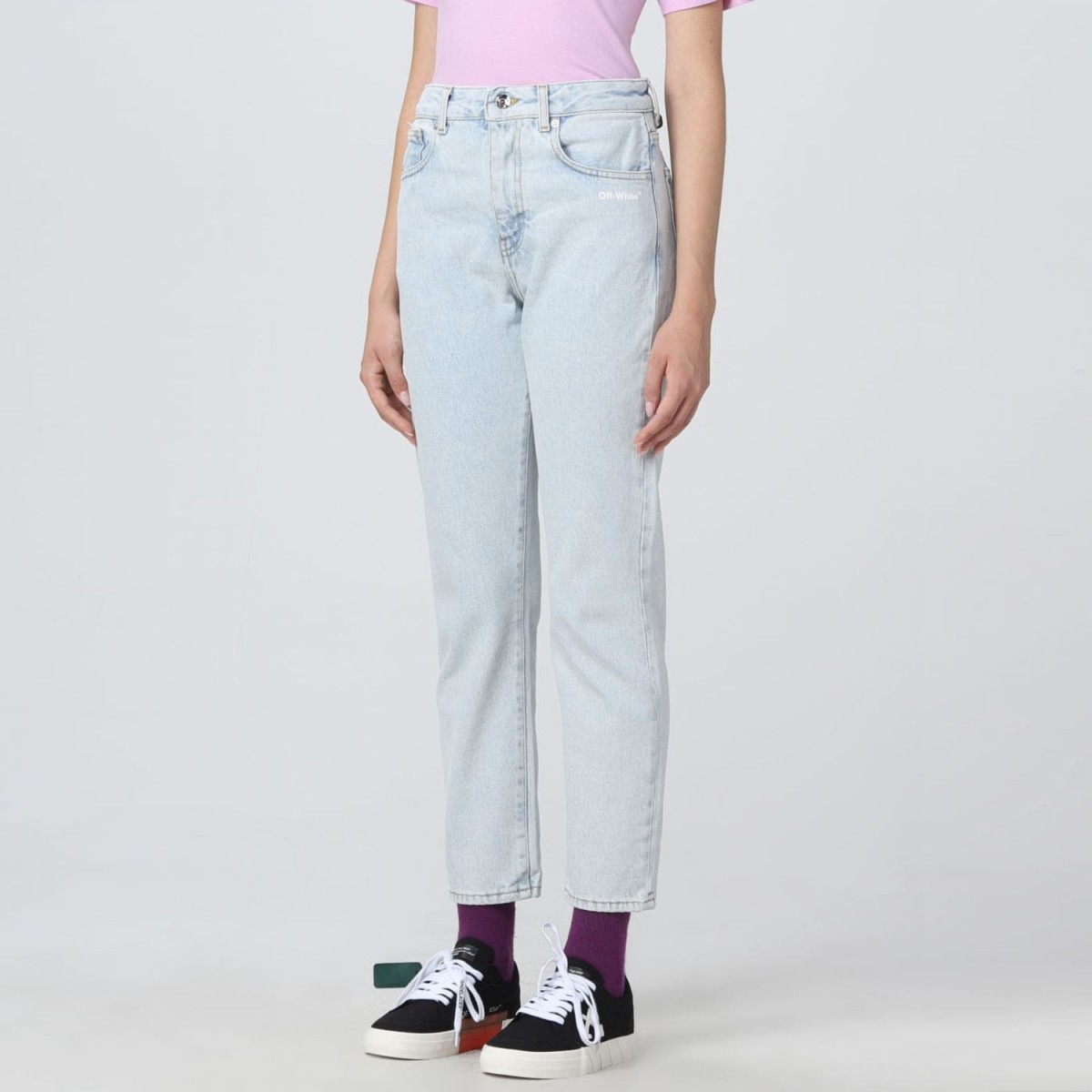 Джинси Off White Diag Straight Leg Light Blue