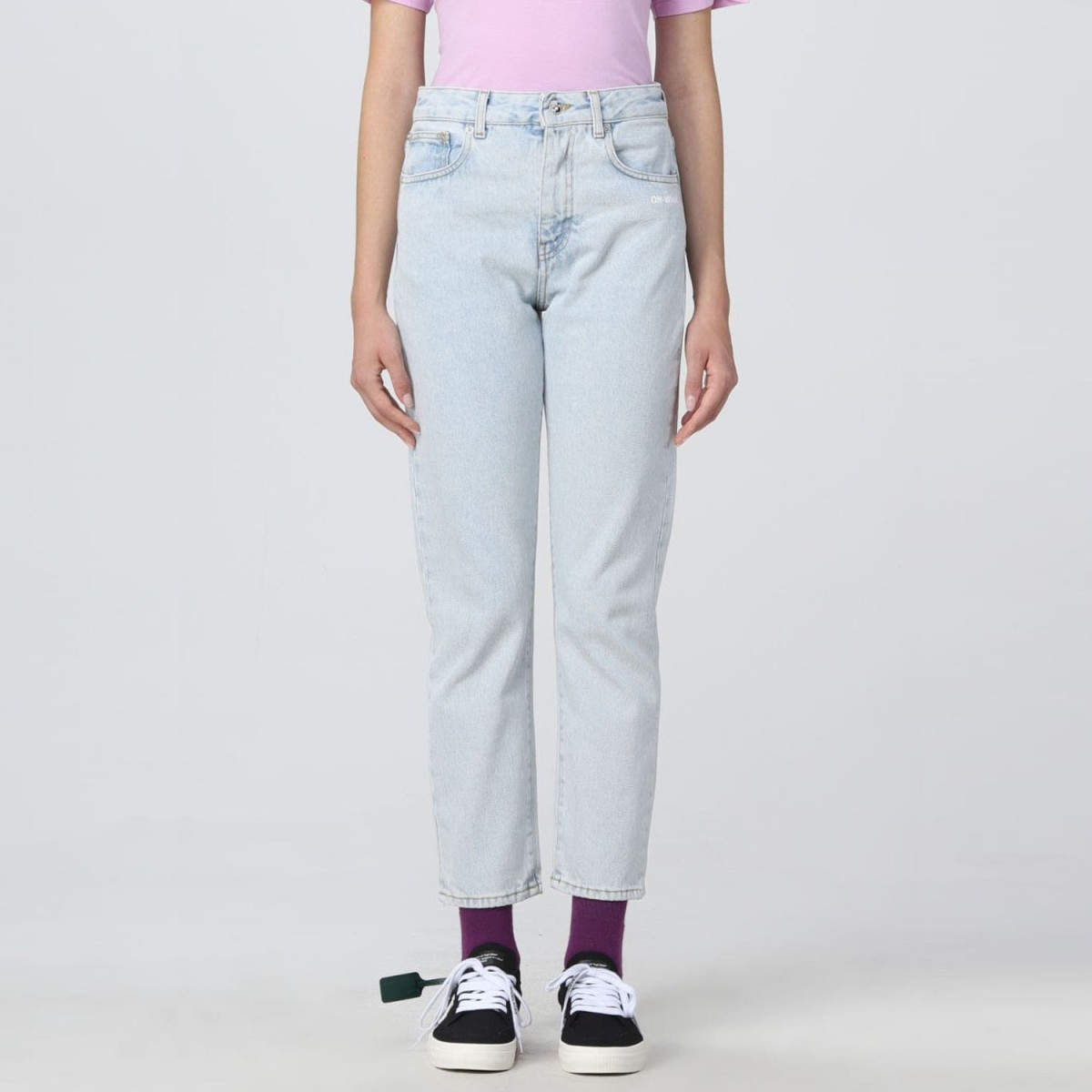 Джинси Off White Diag Straight Leg Light Blue