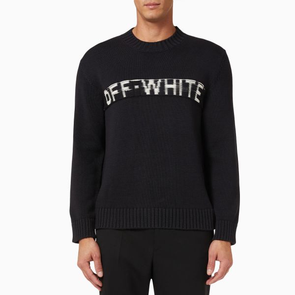 Светр Off White Float Knit Crewneck Black White.