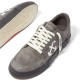 Кеди Off White Low Vulcanized Suede Dark Grey White