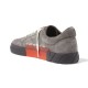 Кеди Off White Low Vulcanized Suede Dark Grey White