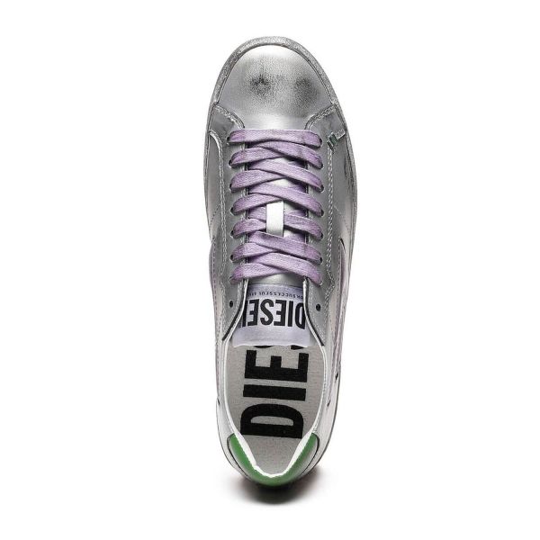 Кеды Diesel S-Leroji Low X Silver/Pastel Lilac.