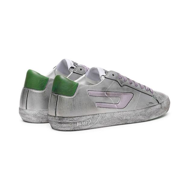 Кеды Diesel S-Leroji Low X Silver/Pastel Lilac.