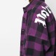 Овершорт Palm Angels Classic Logo Overshirt Purple White