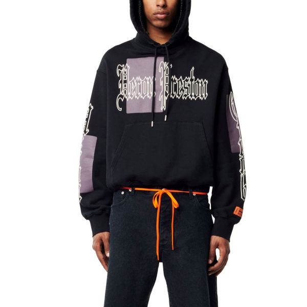 Худі Heron Preston Gothic Color Blocks Hoodie Black Grey.