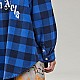Овершорт Palm Angels Curved Logo Overshirt Blu White