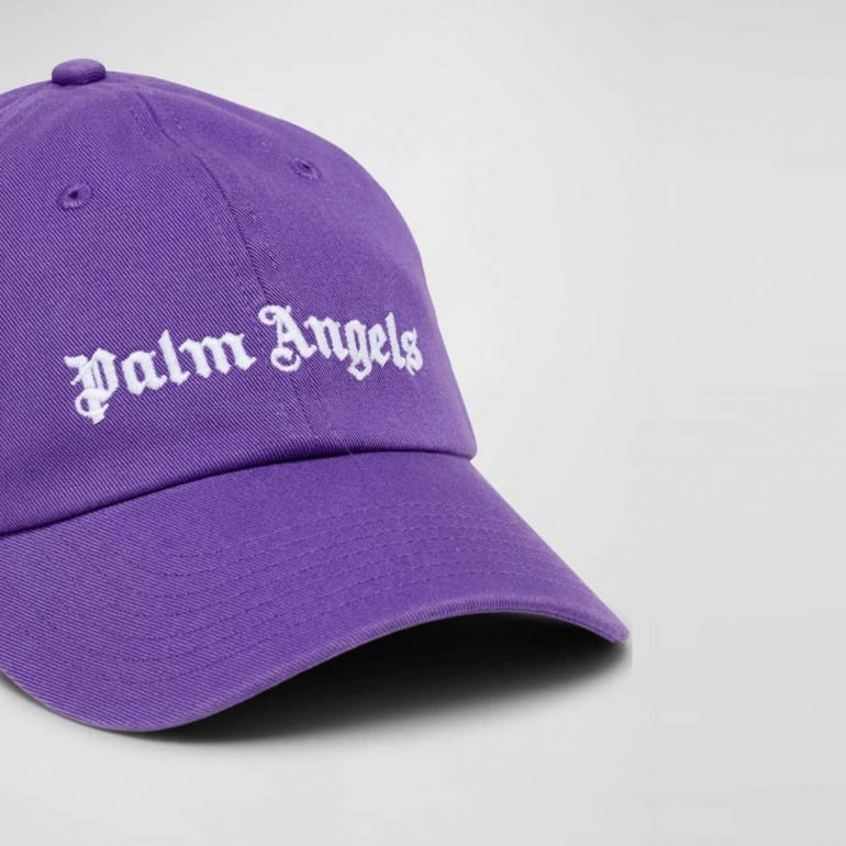 Кепка Palm Angels Classic Logo Cap Purple White.