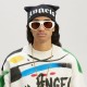 Шапка Palm Angels Beanie Black White