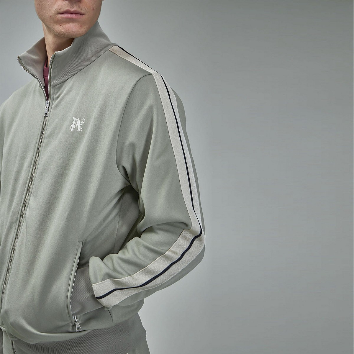 Кардиган Palm Angels PA Classic Track JKT Bark Grey