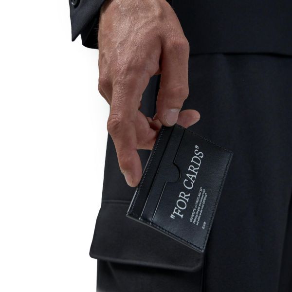 Картхолдер Off White Quote Bookish Card Case Black White.