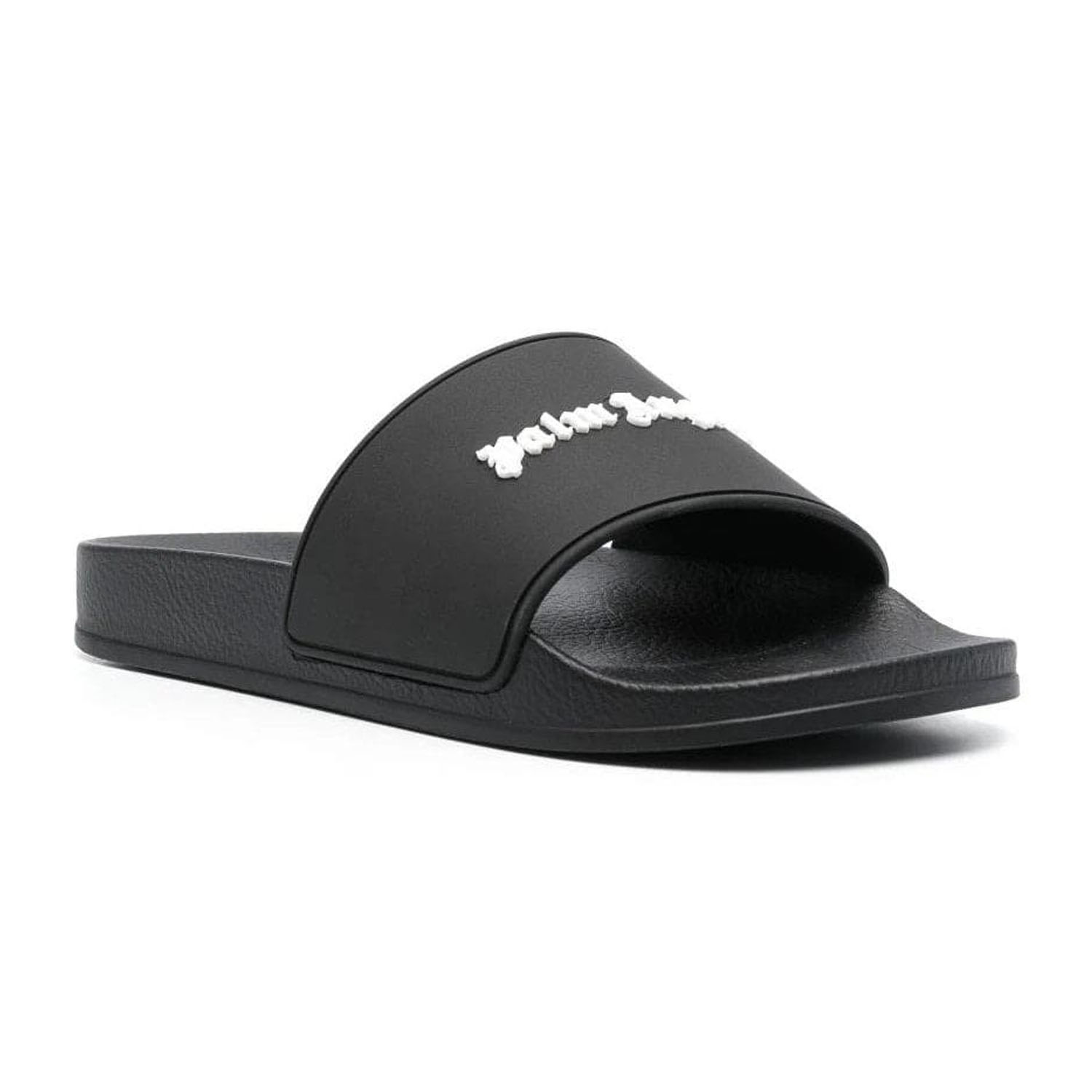 Шльопанці Palm Angels New Logo Pool Slider Black White