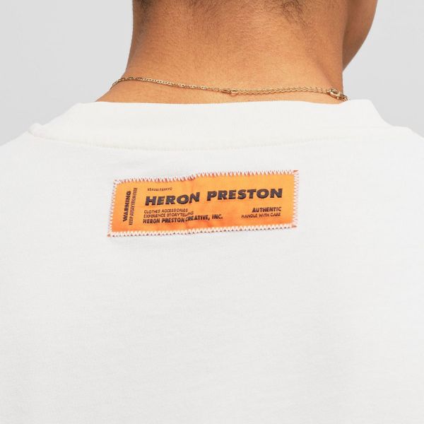 Футболка Heron Preston HPNY EMB SS Tee White Black.