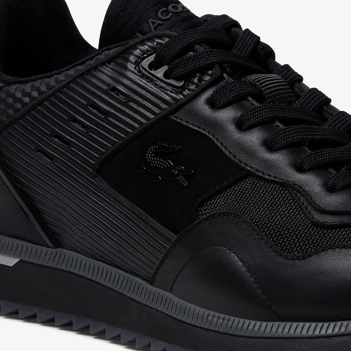 Кеди Lacoste Court Break 0321 1 SMA BLK/SLV Textile