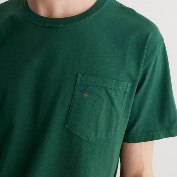 Футболка Noah Core Logo Pocket Green