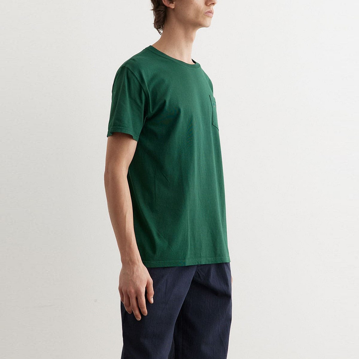 Футболка Noah Core Logo Pocket Green