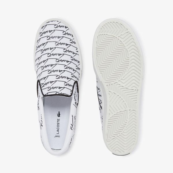 Слипоны Lacoste Jump Serve Slip 07224 CMA WHT/BLK Canvas