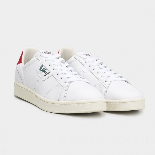 Кеди Lacoste Master Classics 0722 SMA WHT/BURG LTH.