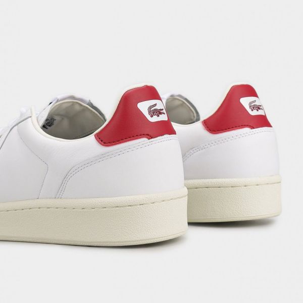 Кеди Lacoste Master Classics 0722 SMA WHT/BURG LTH.