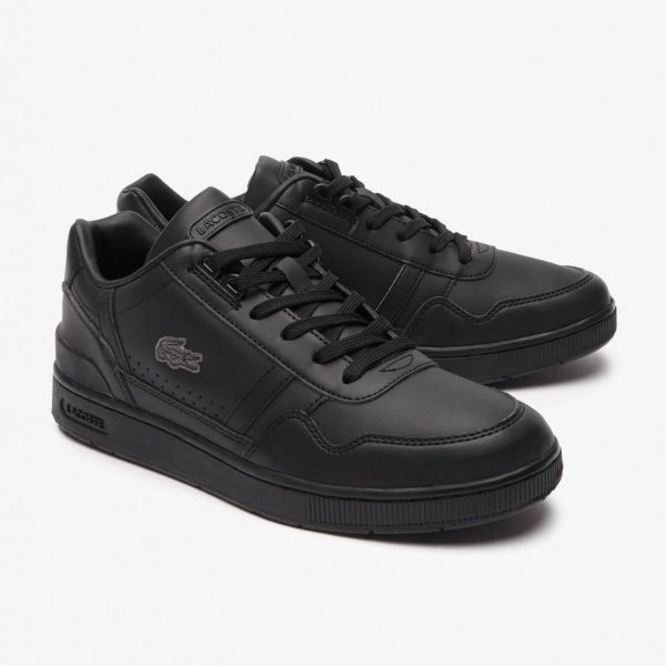 Кроссовки Lacoste T-Clip 223 4 SMA BLK/BLK Leather 746SMA007102H