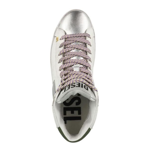 Кеды Diesel S-Leroji Mid X Courtyard/Griffin Gray/White.
