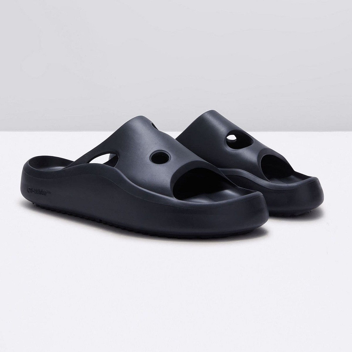 Шльопанці Off White Meteor Rubber Slider Black Black
