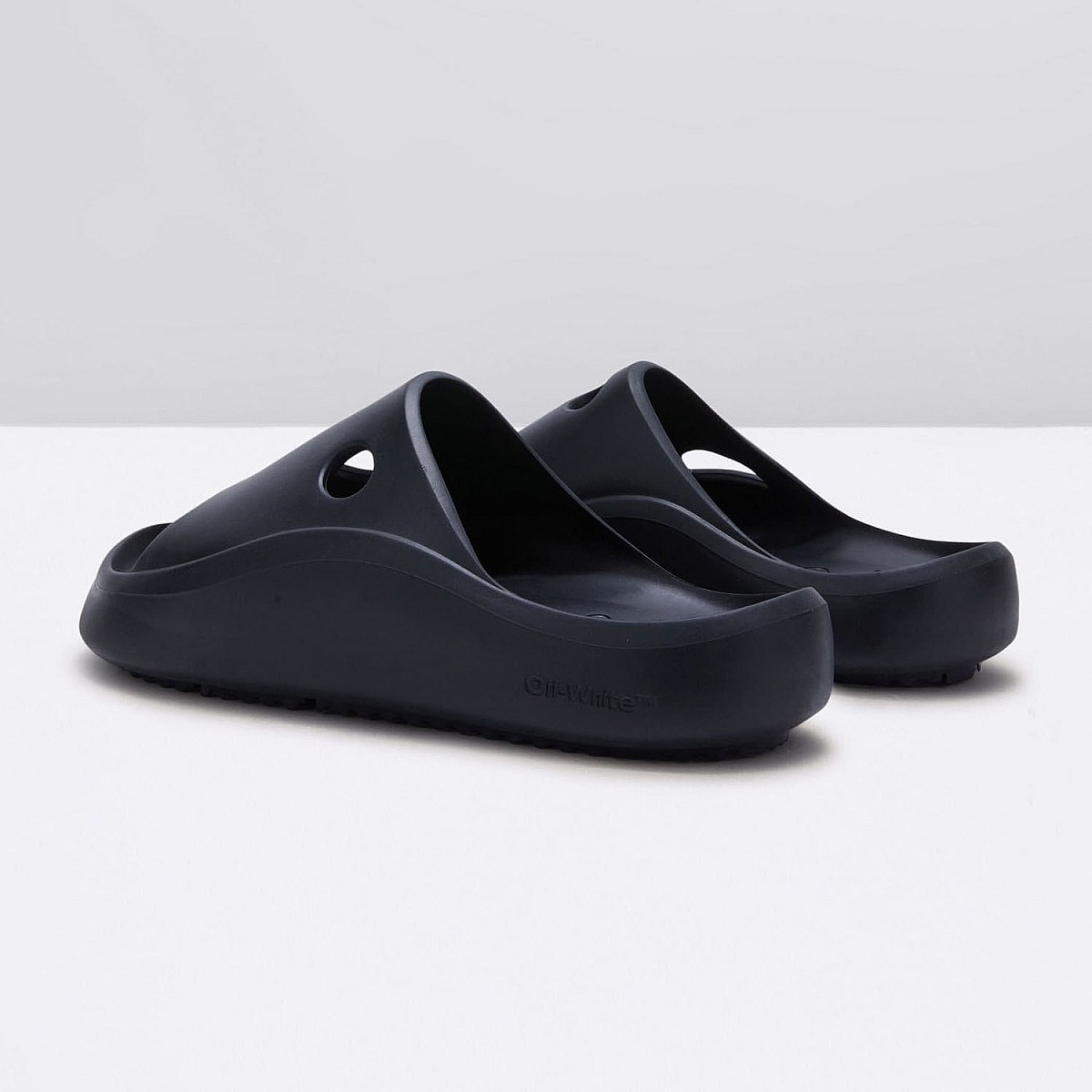 Шльопанці Off White Meteor Rubber Slider Black Black