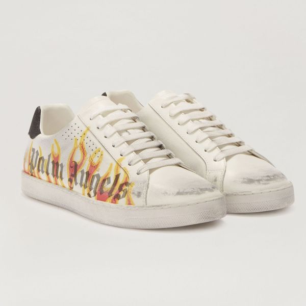 Кеды Palm Angels Palm 1 Sprayprint White Yellow.