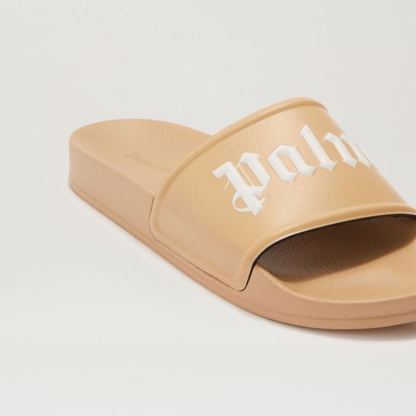 Шлепанцы Palm Angels Pool Slider Brown White.