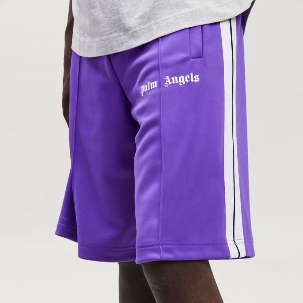 Шорты Palm Angels Classic Track Shorts Purple White.