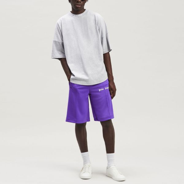 Шорты Palm Angels Classic Track Shorts Purple White