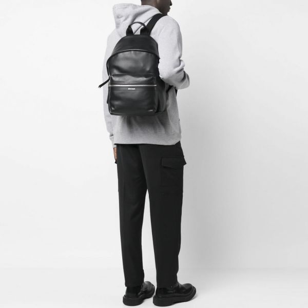 Рюкзак Palm Angels Leather Classic Backpack Black Black.