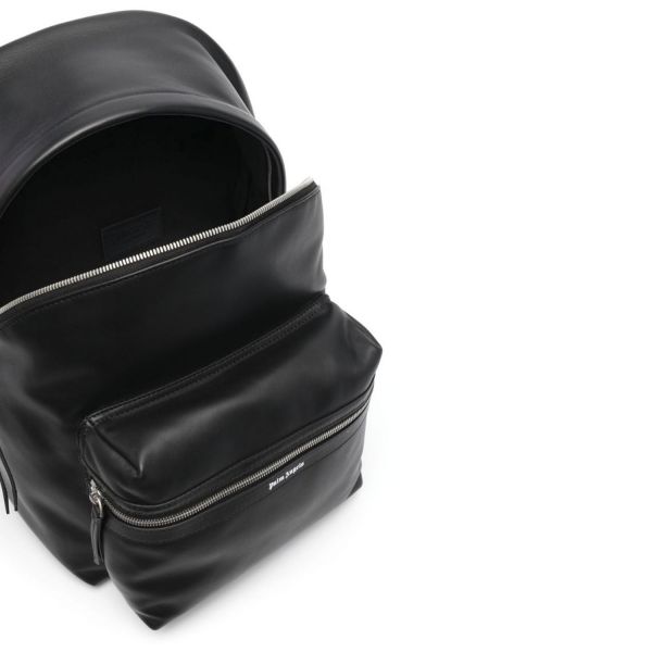 Рюкзак Palm Angels Leather Classic Backpack Black Black.