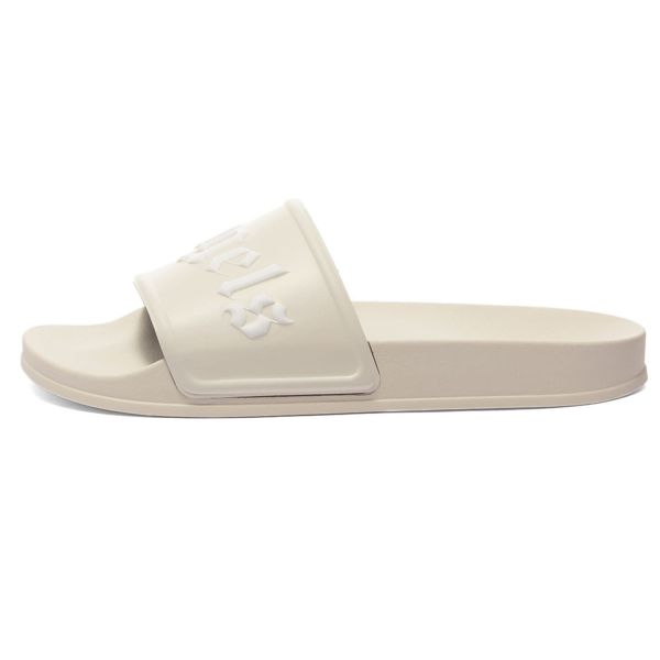 Шлепанцы Palm Angels Pool Slider Beige White.
