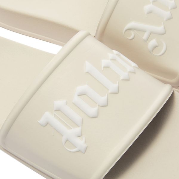 Шлепанцы Palm Angels Pool Slider Beige White.