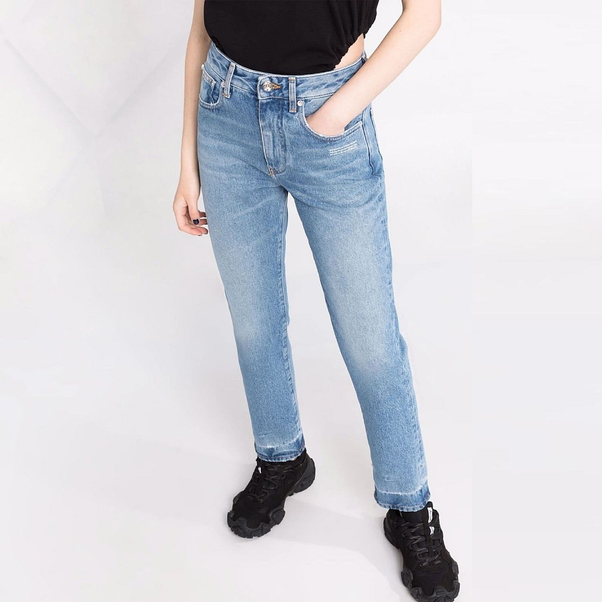 Джинси Off White Corporate Straight Leg Blue White