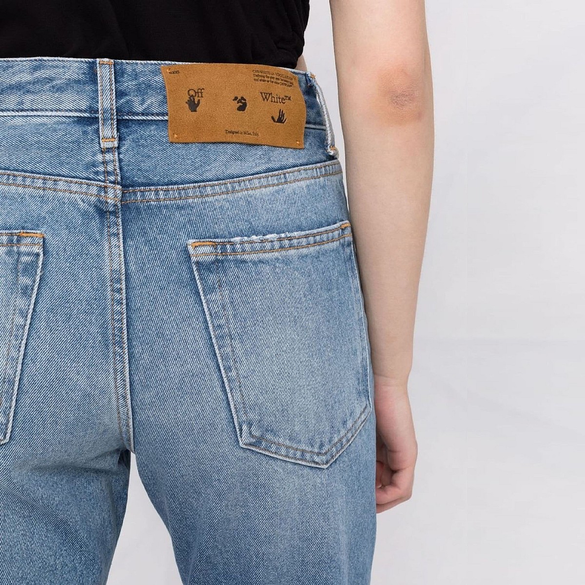 Джинси Off White Corporate Straight Leg Blue White