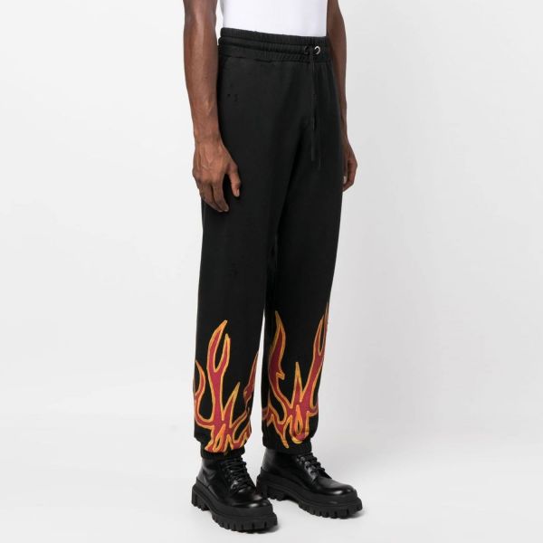 Спортивні штани Palm Angels GO Graffiti Flames Sweatpants Black Red.