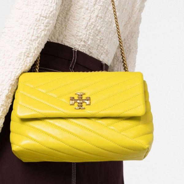 Сумка Tory Burch Kira Chevron Small Convertible Shoulder Bag Yellow.