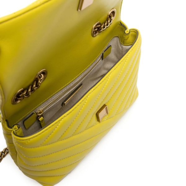 Сумка Tory Burch Kira Chevron Small Convertible Shoulder Bag Yellow.