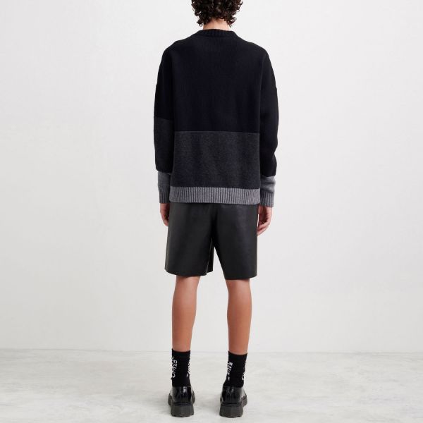 Свитер Off White Color Block Off Crewneck Black White.